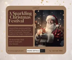 Christmas Festival Promotion Facebook Post