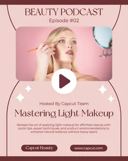 Beauty Podcast Light Make Up Effect Display