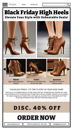 Black Friday High Heels Instagram Story