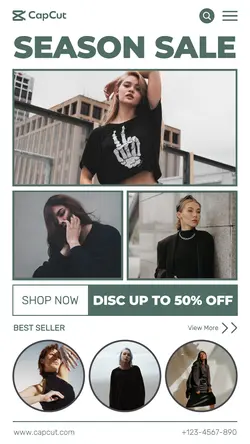 Season Sale Fashion Promotion Instagram Story