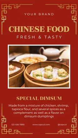 Food Chinese Food Promotion Instagram Story