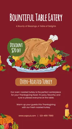 Thanksgiving Sale Tiktok Post