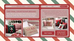 Christmas Pillow Sale Promotion Youtube Thumbnail