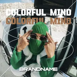 Colorful Mind Pose Cover Magazine Fashion