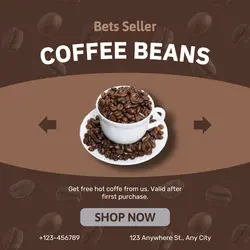 Coffee Beans Promotion Instagram Post