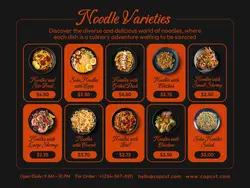 Food & Beverage Noodle Varieties