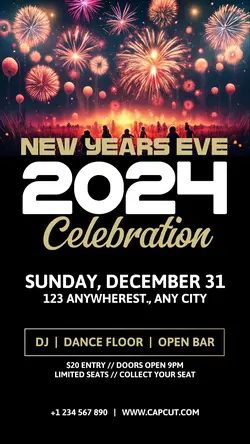 New Years Eve Celebration Instagram Story