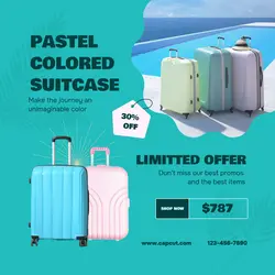 Fashion Suitcase Promotion Instagram Post