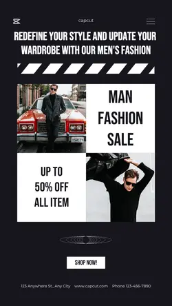 Men Fashion Sale Instagram Story