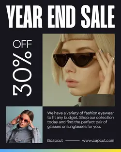 2 Multiple-Image Eyewear Promotion Instagram Post