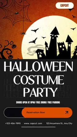 Halloween costume party instagram story