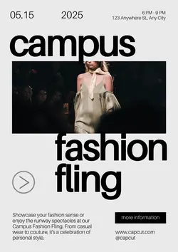 Non-Marketing Campus Activities White Minimalist