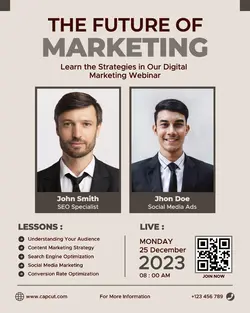 Modern Live Webinar For Social Media Post