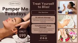 Personal Care Salon Promotion Facebook AD Brown