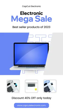 Electronic Mega Sale Instagram story