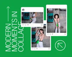 Non-Marketing Photo Collage Green Minimalist