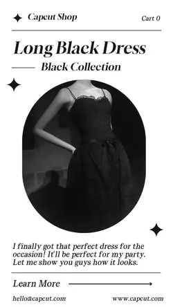 Fashion Dress Display Product Instagram Story