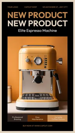 Electronic Coffee Maker Product Display