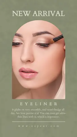 Beauty Eyeliner Product Display Instagram Story