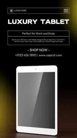 Electronic Tablet Product Display Instagram Story