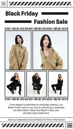 Black Friday Fashion Display Instagram Story