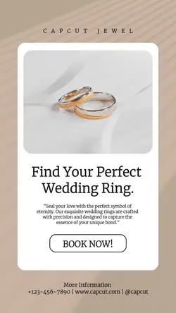 Wedding Ring Jewelry Promotion Instagram Story
