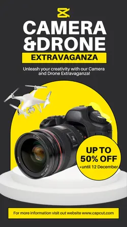 Electronic Promotion Camera & Drone Instagram story