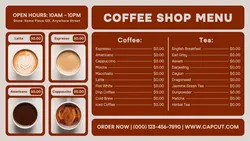 coffee shop menu twitter post