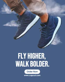 Minimal Design - Men Shoes Instagram Poster