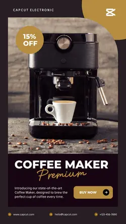 Coffee Makers Display Instagram Story