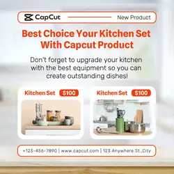 Household Kitchen Product Display Instagram Post