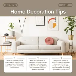 home decoration display product instagram post