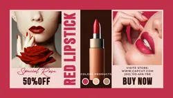 Lipstick sale promotion twitter post