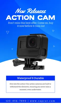 Electronic Action Cam Sale Instagram Story