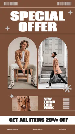 Brown Minimalist Special Offer Instagra Story