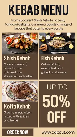 Kebab Menu Promotion Instagram Story