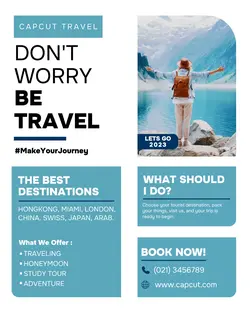 Traveling flyer promotion instagram potrait