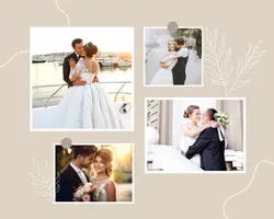 Non-marketing Photo Collage Beige Minimalist