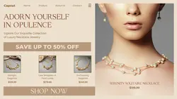 Luxury Jewelry Necklace Product Display for Social Media Cover