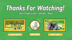 Non-Marketing Youtube End Screen Green Yellow