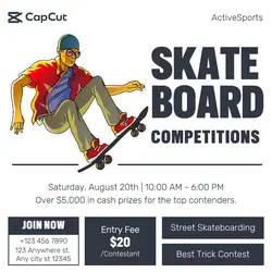 Skateboard Competitions Instagram Post