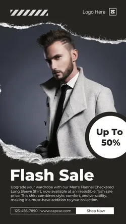 Fashion Shirt Sale Instagram Story