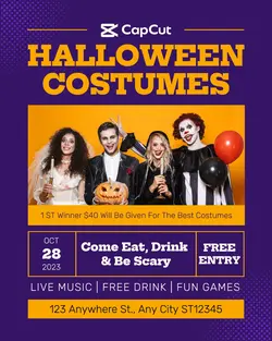Event Halloween Costumes Instagram Post