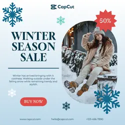 Fashion Winter Promotion Instagram Post