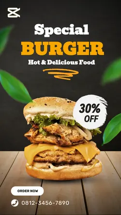 Display Product, Special Burger Template