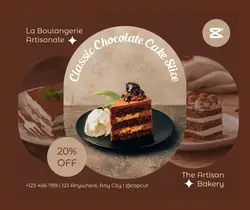 Food Product Display Facebook Post Chocolate 
