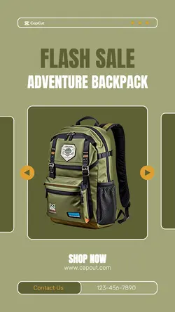 Fashion Backpack Sale Instagram Story