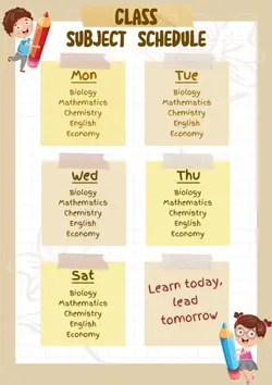 non Marketing Class schedule