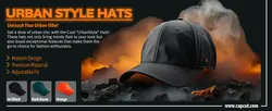 E-commerce Detail Page Fashion Urban Style Hats
