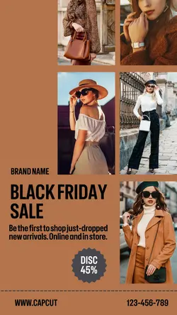 ASHION SALE BLACK FRIDAY INSTAGRAM POST